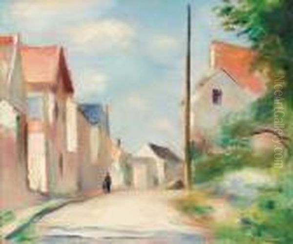 La Grand Rue Oil Painting by Henri Ottmann