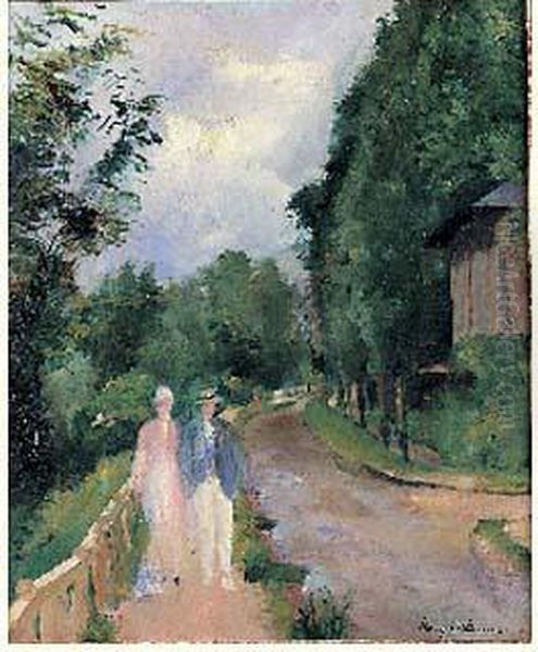 La Promenade Oil Painting by Henri Ottmann