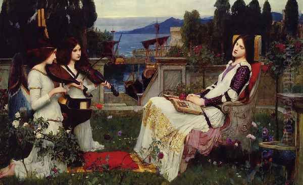 Saint Cecilia Oil Painting by Henry Ryland