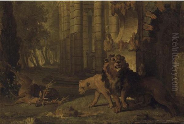 Jupiter Change En Taureau Oil Painting by Jean-Baptiste Oudry