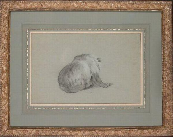 View Of A Bear From Behind Oil Painting by Jean-Baptiste Oudry