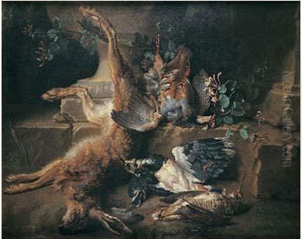 Nature Morte Aux Pieces De Gibier Oil Painting by Jean-Baptiste Oudry