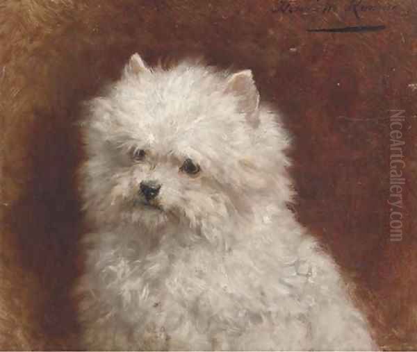 Furry friend Oil Painting by Henriette Ronner-Knip