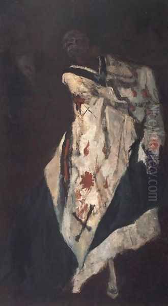 Death at the Ball Oil Painting by Felicien Rops