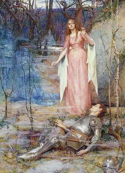 La Belle Dame Sans Merci Oil Painting by Henry Meynell Rheam