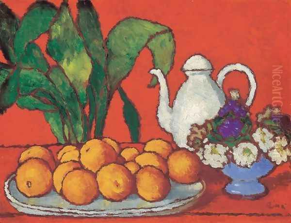 Still-life with Oranges Oil Painting by Jozsef Rippl-Ronai