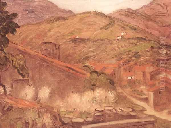 Banyuls-sur-Mer 1899 Oil Painting by Jozsef Rippl-Ronai