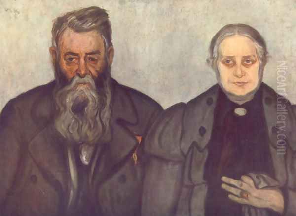 My Father and My Mother 1897 Oil Painting by Jozsef Rippl-Ronai