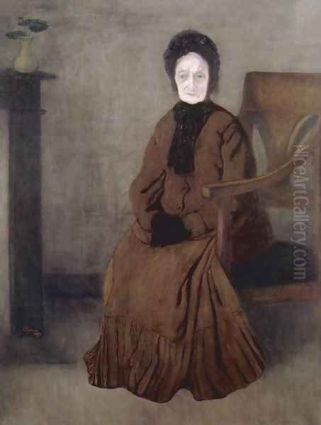 My Grandmother 1894 Oil Painting by Jozsef Rippl-Ronai