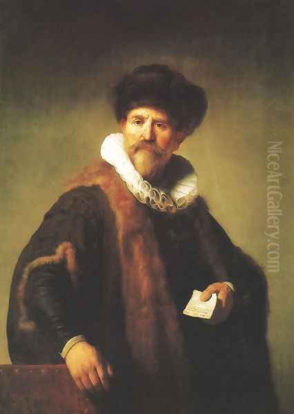 Portrait of Nicolaes Ruts Oil Painting by Harmenszoon van Rijn Rembrandt