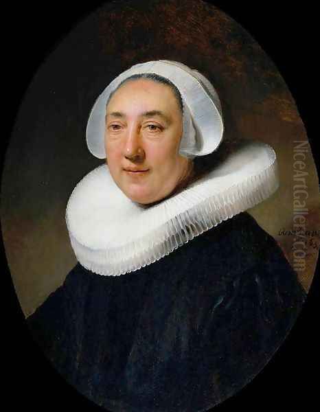 Portrait of Haesje van Cleyburgh Oil Painting by Harmenszoon van Rijn Rembrandt