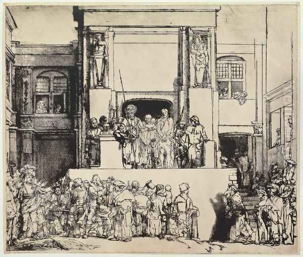 Christ Presented to the People Oil Painting by Harmenszoon van Rijn Rembrandt