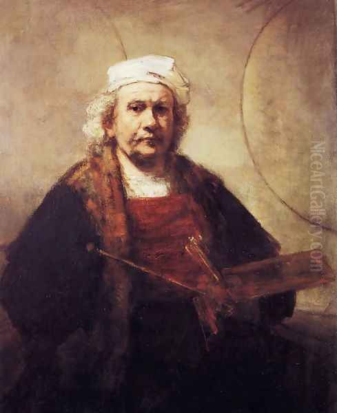 Self-Portrait I 2 Oil Painting by Harmenszoon van Rijn Rembrandt