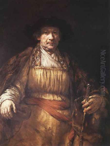 Self-Portrait IV Oil Painting by Harmenszoon van Rijn Rembrandt