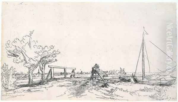 Six's Bridge Oil Painting by Harmenszoon van Rijn Rembrandt