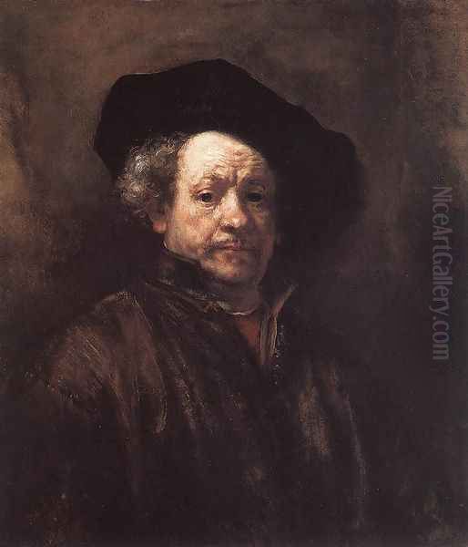 Self-Portrait II Oil Painting by Harmenszoon van Rijn Rembrandt