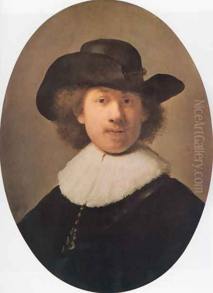 Self-portrait VII Oil Painting by Harmenszoon van Rijn Rembrandt