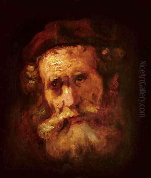 A Rabbi Oil Painting by Harmenszoon van Rijn Rembrandt