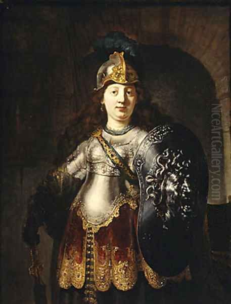 Bellona 1633 Oil Painting by Harmenszoon van Rijn Rembrandt