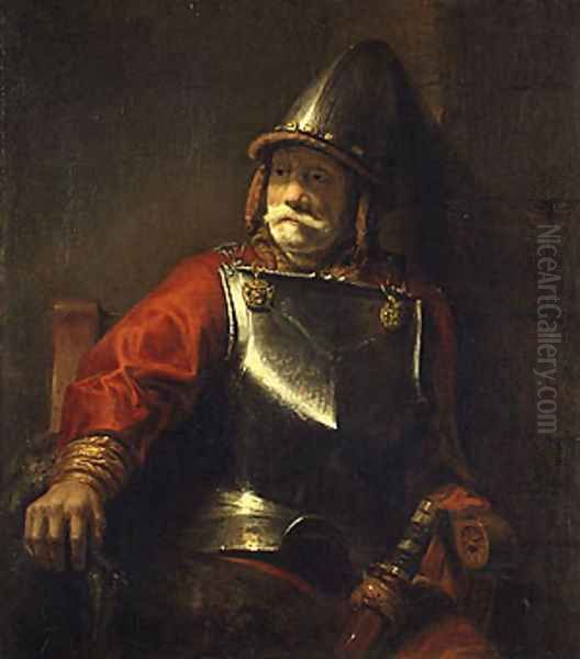 Man in Armor Oil Painting by Harmenszoon van Rijn Rembrandt