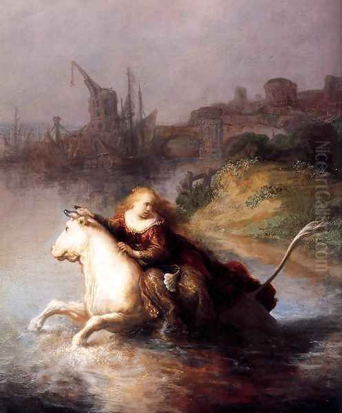 The Abduction of Europa (detail) 1632 Oil Painting by Harmenszoon van Rijn Rembrandt