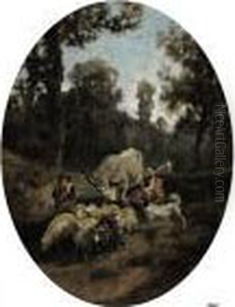 Pastorale Oil Painting by Filippo Palizzi