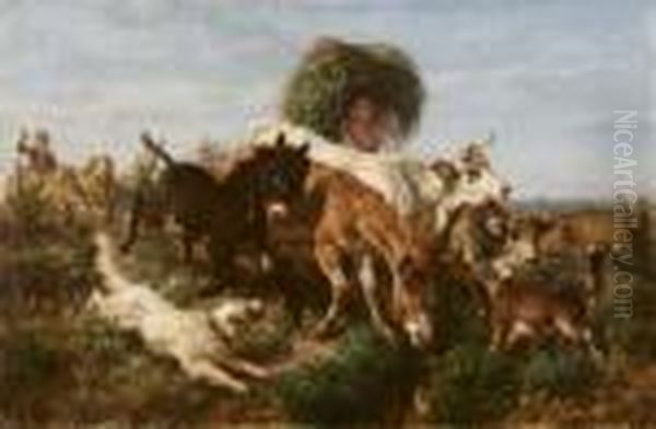 Il Ritorno Dal Pascolo Oil Painting by Filippo Palizzi