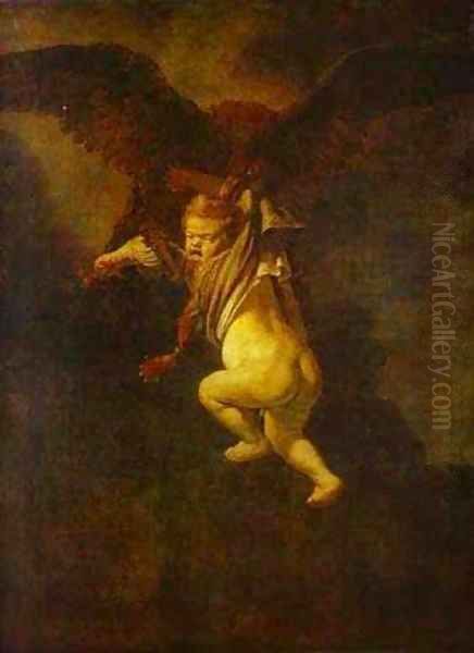 The Abduction Of Ganymede 1635 Oil Painting by Harmenszoon van Rijn Rembrandt