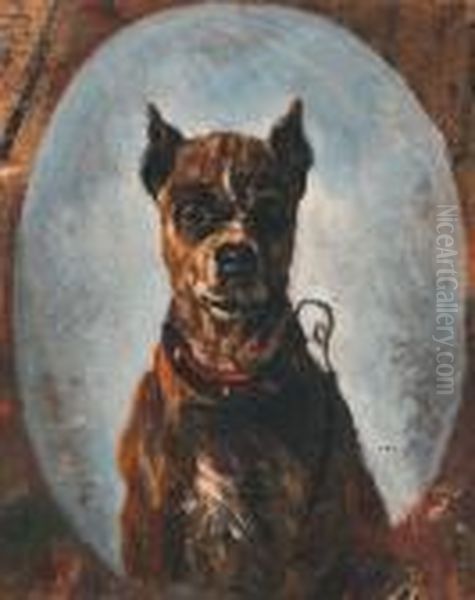 Cane Da Guardia Oil Painting by Giuseppe Palizzi