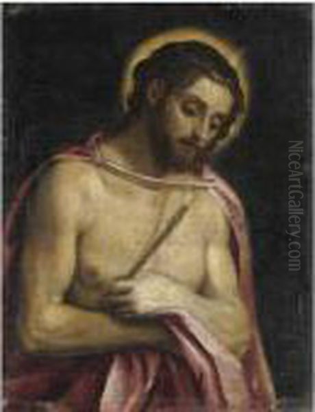 Ecce Homo Oil Painting by Acopo D'Antonio Negretti (see Palma Giovane)