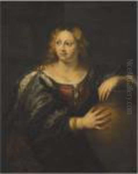 Artemisia Oil Painting by Acopo D'Antonio Negretti (see Palma Giovane)