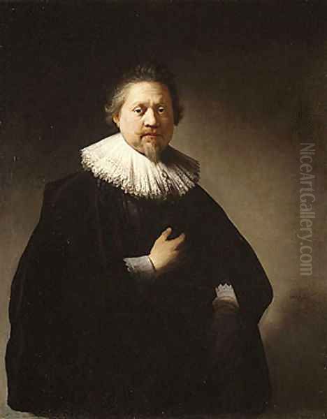 Portrait of a Man 1632 2 Oil Painting by Harmenszoon van Rijn Rembrandt