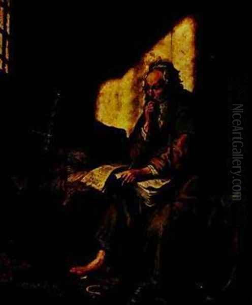 St Paul In Prison 1627 Oil Painting by Harmenszoon van Rijn Rembrandt