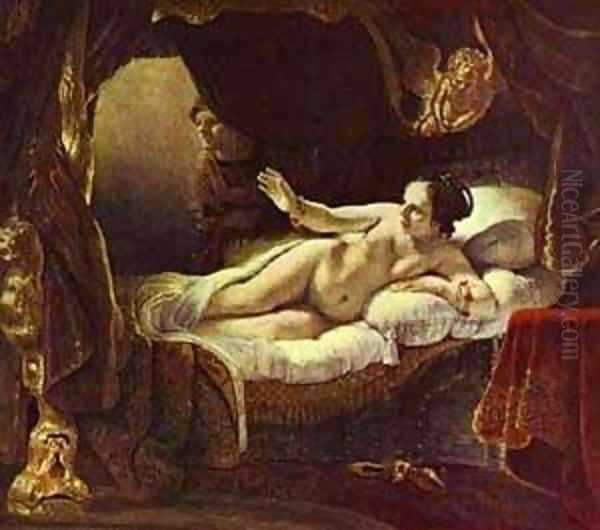 Danae 1636 Oil Painting by Harmenszoon van Rijn Rembrandt