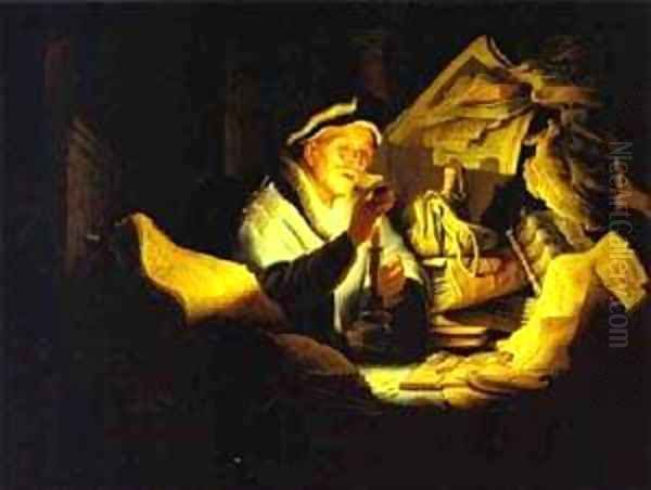 Parable Of The Rich Man 1627 Oil Painting by Harmenszoon van Rijn Rembrandt