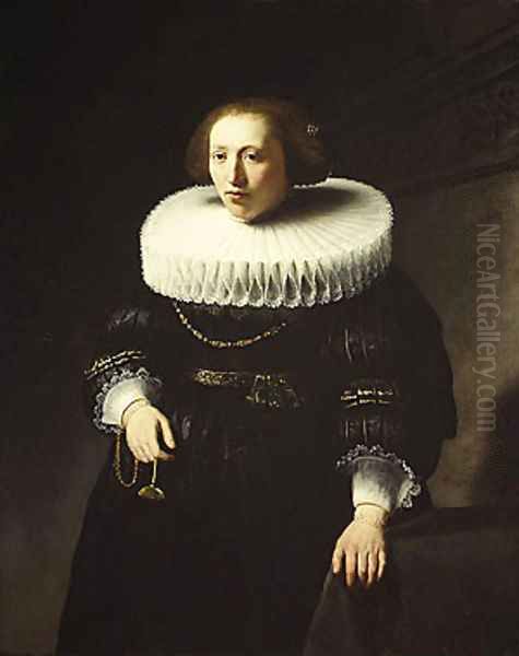 Portrait of a Woman 1632 Oil Painting by Harmenszoon van Rijn Rembrandt