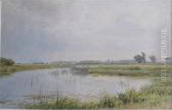 On The Ouse Oil Painting by Harry Sutton Palmer