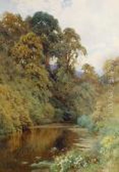 The River Mole, Near Dorking Oil Painting by Harry Sutton Palmer