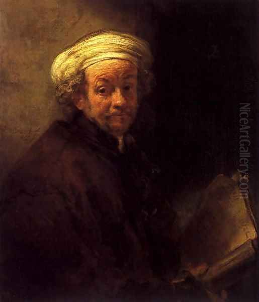 Self Portrait as the Apostle Paul 1661 Oil Painting by Harmenszoon van Rijn Rembrandt