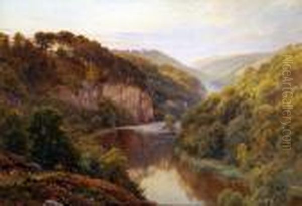 On The Eden, Near Carlisle Oil Painting by Harry Sutton Palmer