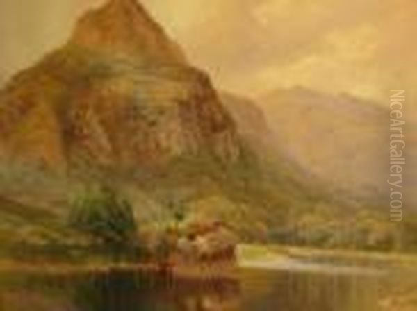 Lakeland Scene Oil Painting by Harry Sutton Palmer