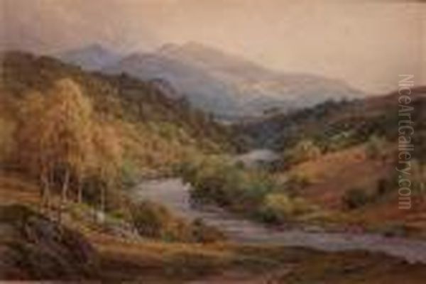 Extensive Landscape Oil Painting by Harry Sutton Palmer