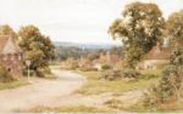 The Wheatsheaf Inn, Hazelmere, Surrey Oil Painting by Harry Sutton Palmer