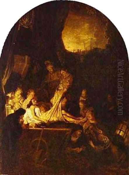 The Entombment 1639 Oil Painting by Harmenszoon van Rijn Rembrandt