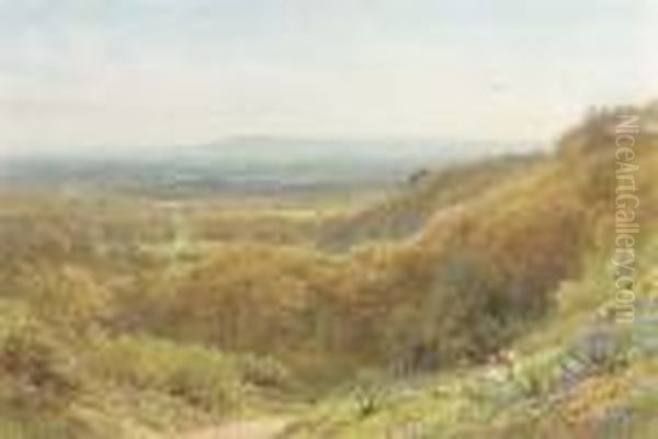 Spring, Leith Hills, Surrey Oil Painting by Harry Sutton Palmer