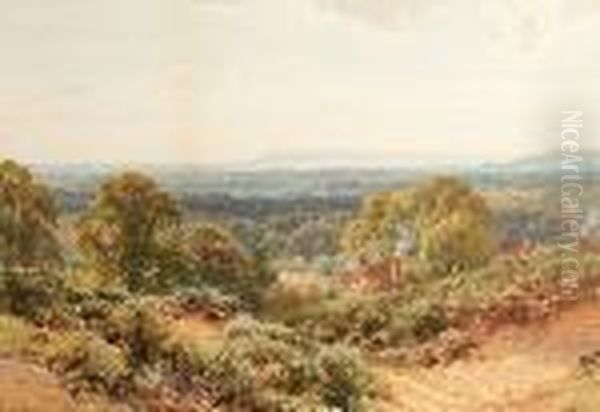 The Surrey Hills Looking Towards Blackdown Oil Painting by Harry Sutton Palmer