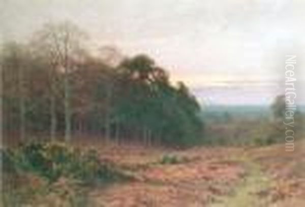 Twilight: Milford Heath Oil Painting by Harry Sutton Palmer