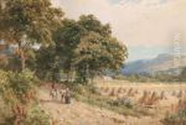 Harvest Time Oil Painting by Harry Sutton Palmer