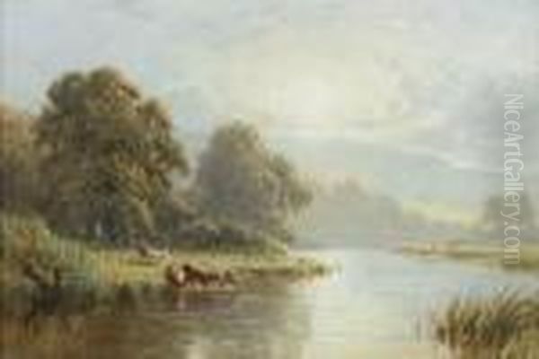 Near Arundel, Sussex Oil Painting by Harry Sutton Palmer