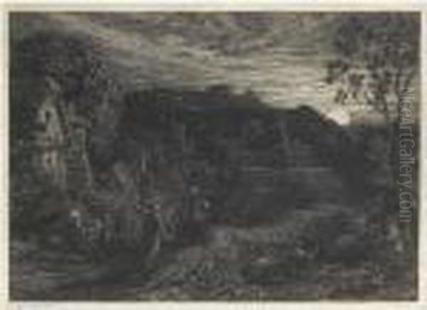 The Bellman Oil Painting by Samuel Palmer